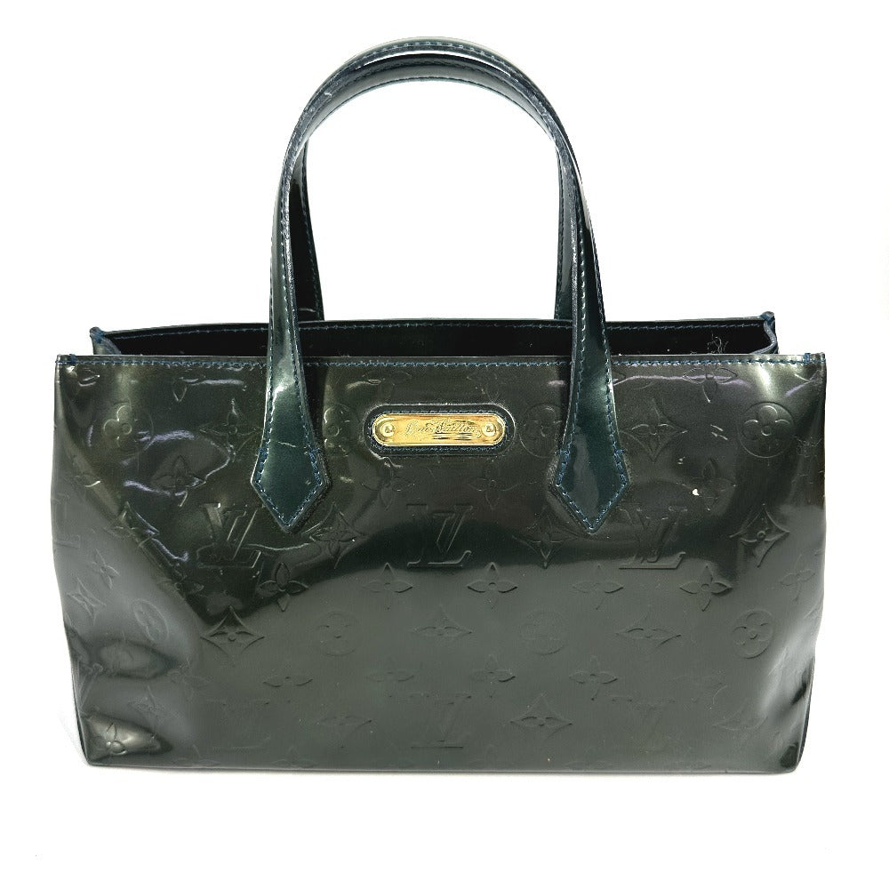LOUIS VUITTON Handbag Monogram Vernis green Monogram Vernis Wilsher PM Women