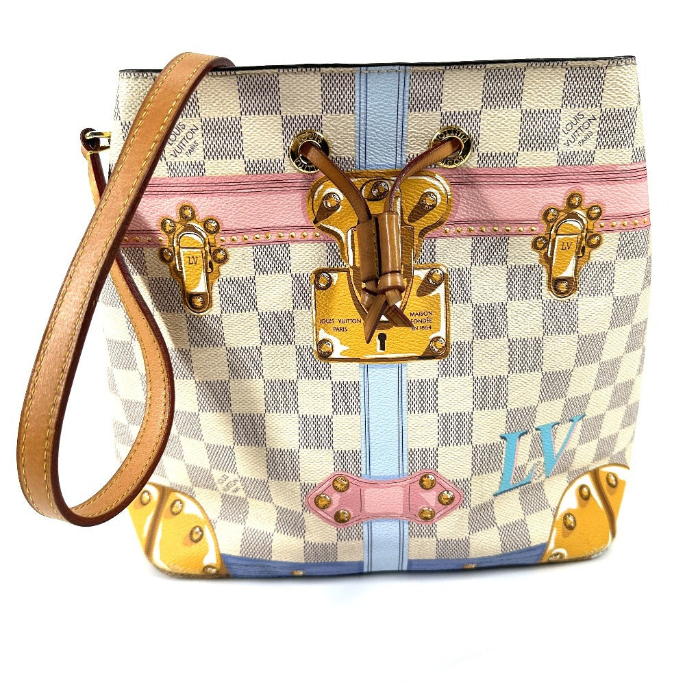 LOUIS VUITTON Shoulder Bag Damier Azur Canvas white Damier Azur Summer Trunk Neonoe unisex(Unisex)