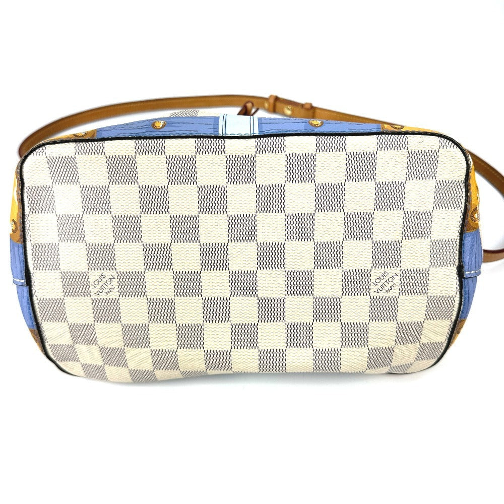 LOUIS VUITTON Shoulder Bag Damier Azur Canvas white Damier Azur Summer Trunk Neonoe unisex(Unisex)