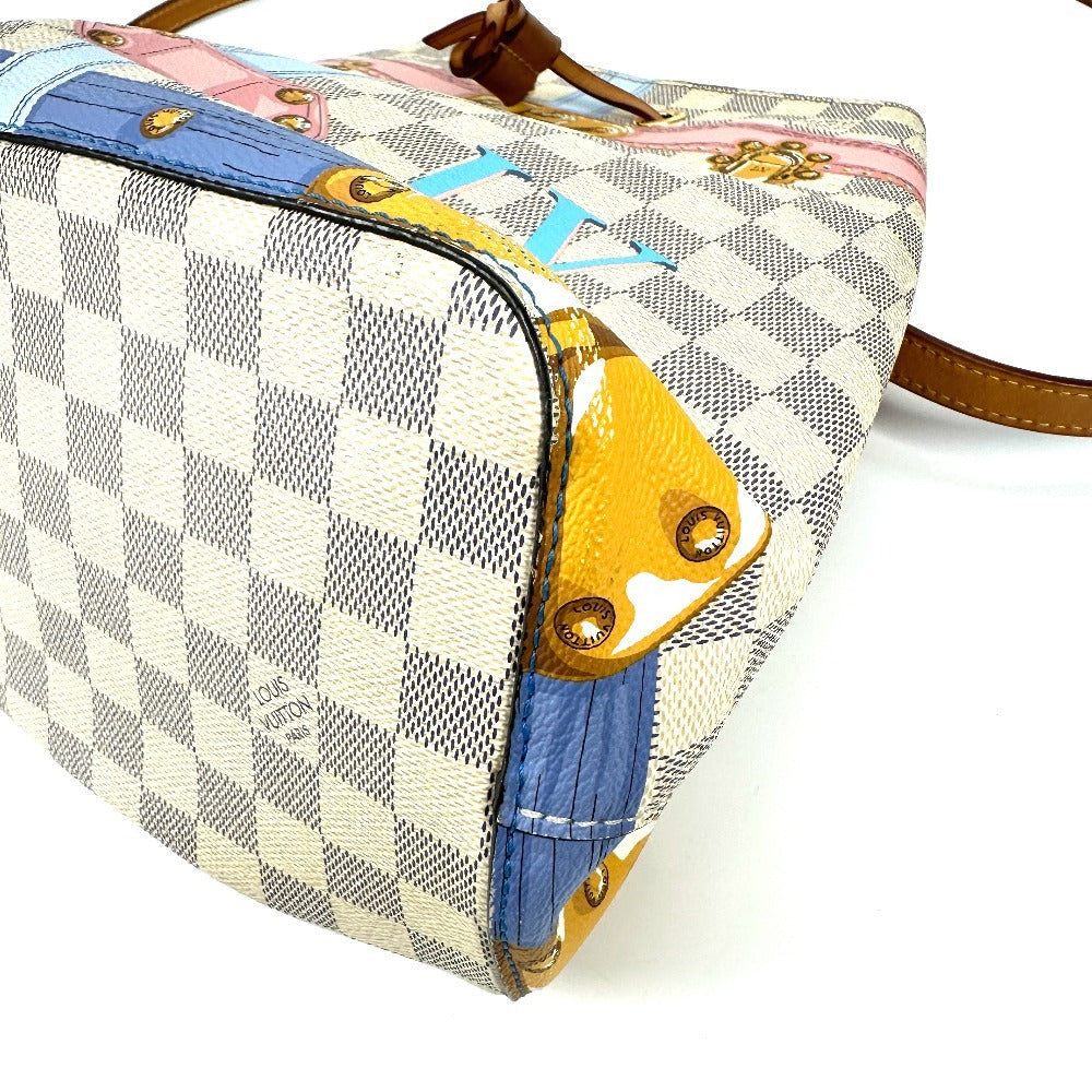 LOUIS VUITTON Shoulder Bag Damier Azur Canvas white Damier Azur Summer Trunk Neonoe unisex(Unisex)