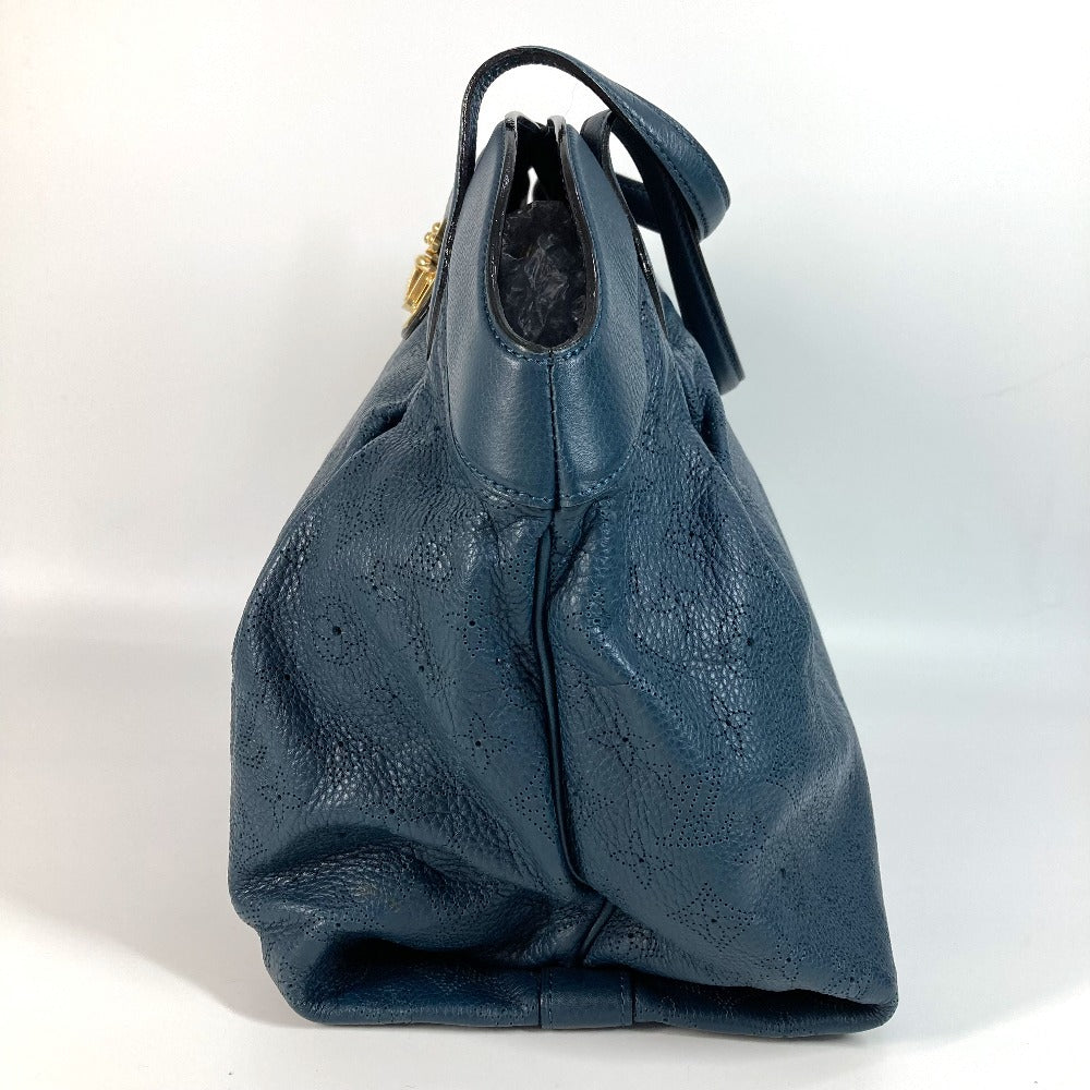 LOUIS VUITTON Handbag Monogram Ann Platt Leather Blue type Monogram Ann Platt Seals MM