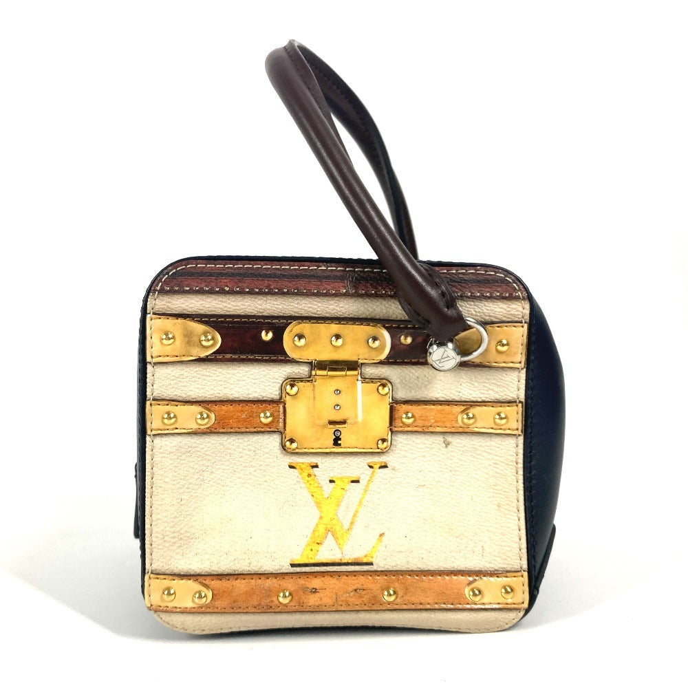 Luxury Women's Handbag | LOUIS VUITTON Handbag leather Navy Trompe l'oeil