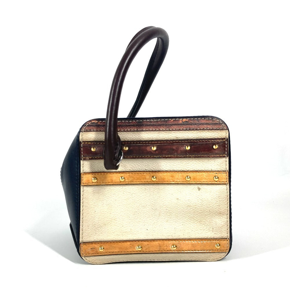 Luxury Women's Handbag | LOUIS VUITTON Handbag leather Navy Trompe l'oeil