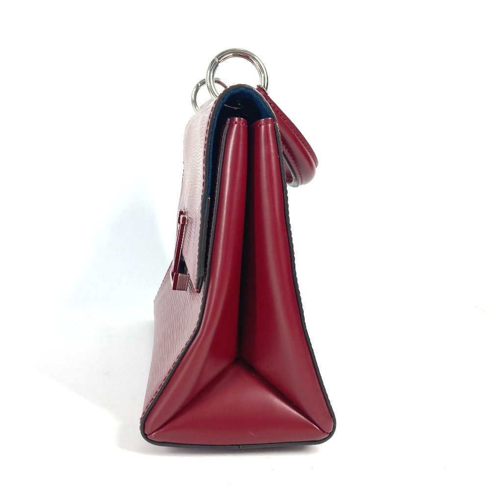 LOUIS VUITTON Handbag Epi Leather wine-red Epi Grunel PM
