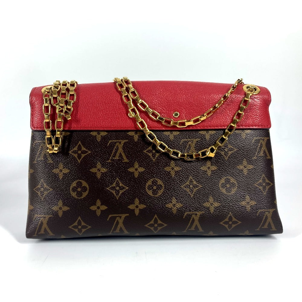 LOUIS VUITTON Shoulder Bag Monogram canvas Red Monogram Palas Chain