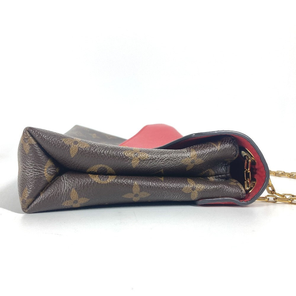 LOUIS VUITTON Shoulder Bag Monogram canvas Red Monogram Palas Chain