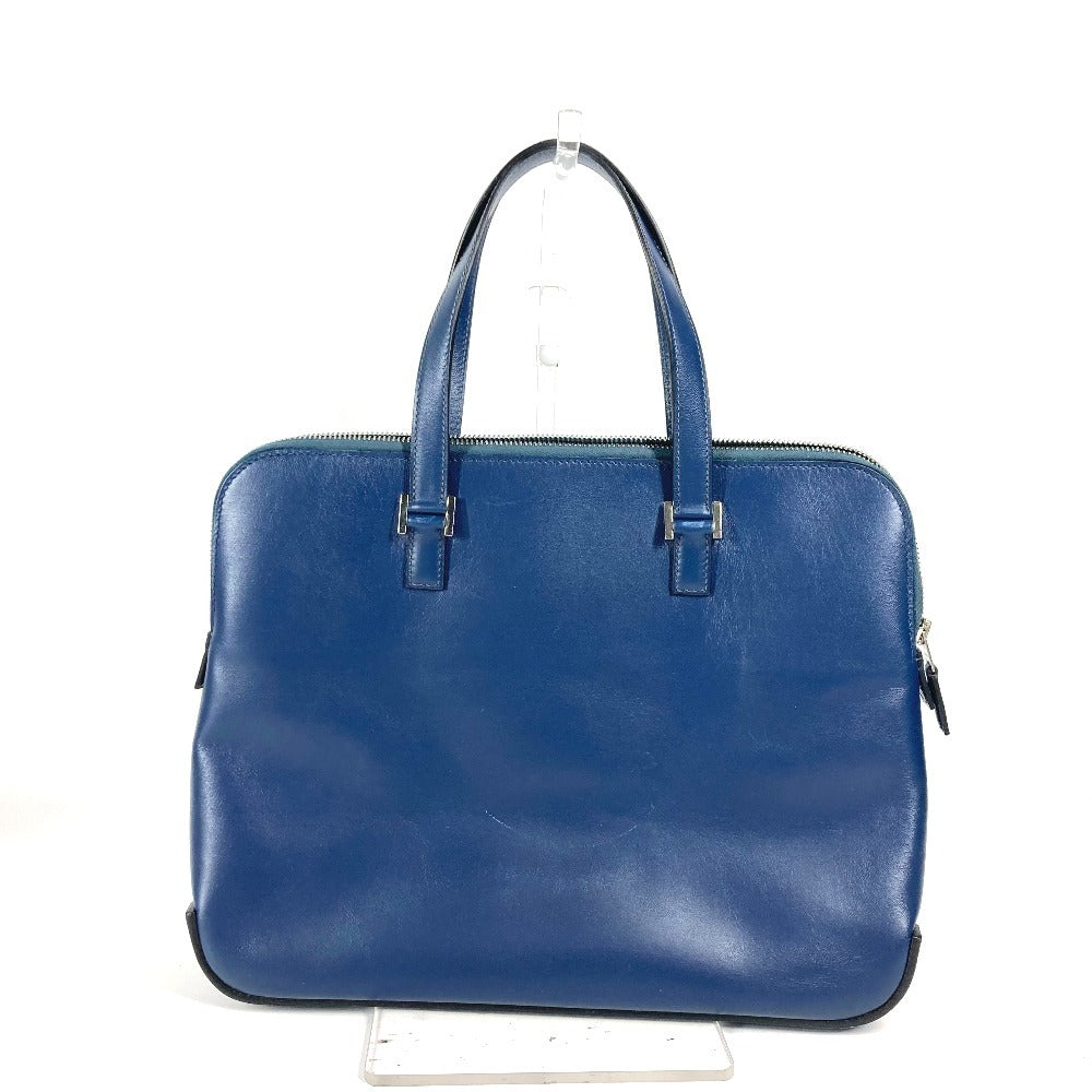 HERMES Business bag Box scarf blue Escapada