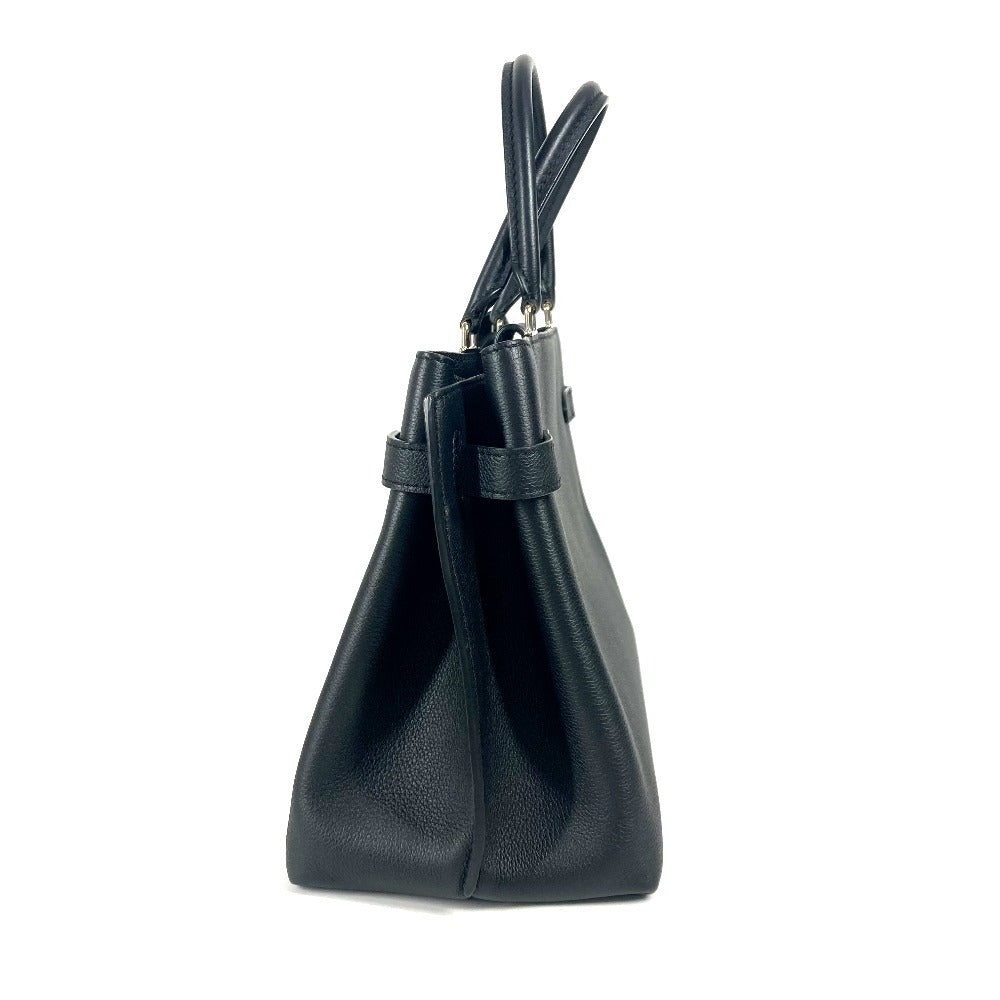 LOUIS VUITTON Handbag leather black logo Rock Me Day Women