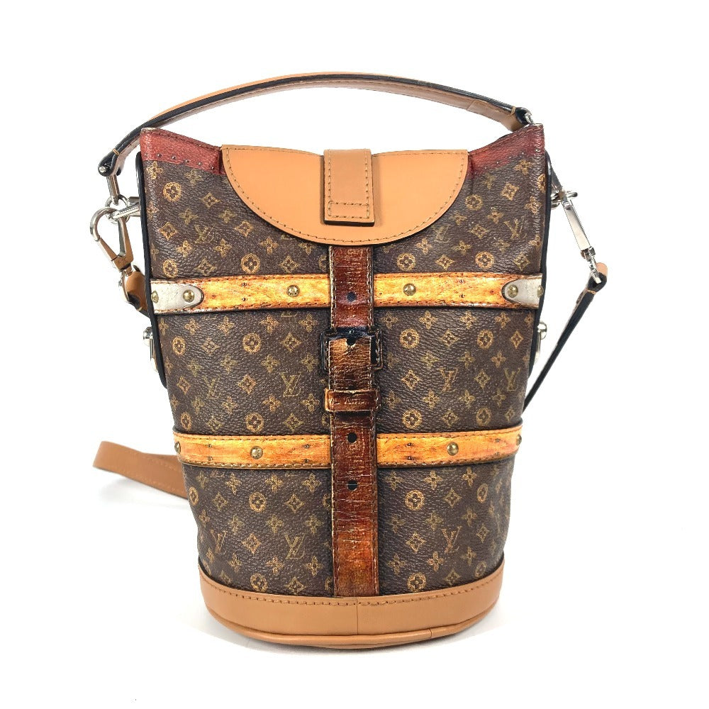 LOUIS VUITTON Shoulder Bag Monogram canvas, leather Brown Transformed monogram Duffel bag unisex(Unisex)