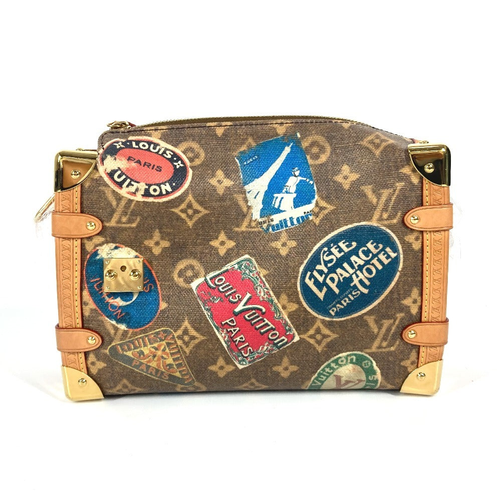 Elegant Women's Shoulder Bag | LOUIS VUITTON Shoulder Bag Leather , Monogram Coated Canvas Brown flight mode Side trunk MM unisex(Unisex)