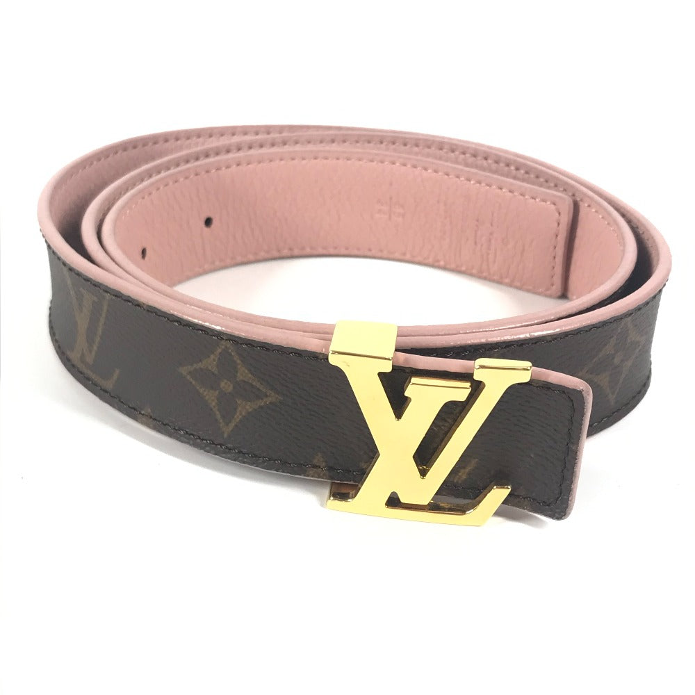 LOUIS VUITTON belt Monogram canvas Brown Monogram Santur LV Initial Monogram Women 85