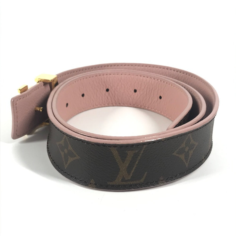 LOUIS VUITTON belt Monogram canvas Brown Monogram Santur LV Initial Monogram Women 85