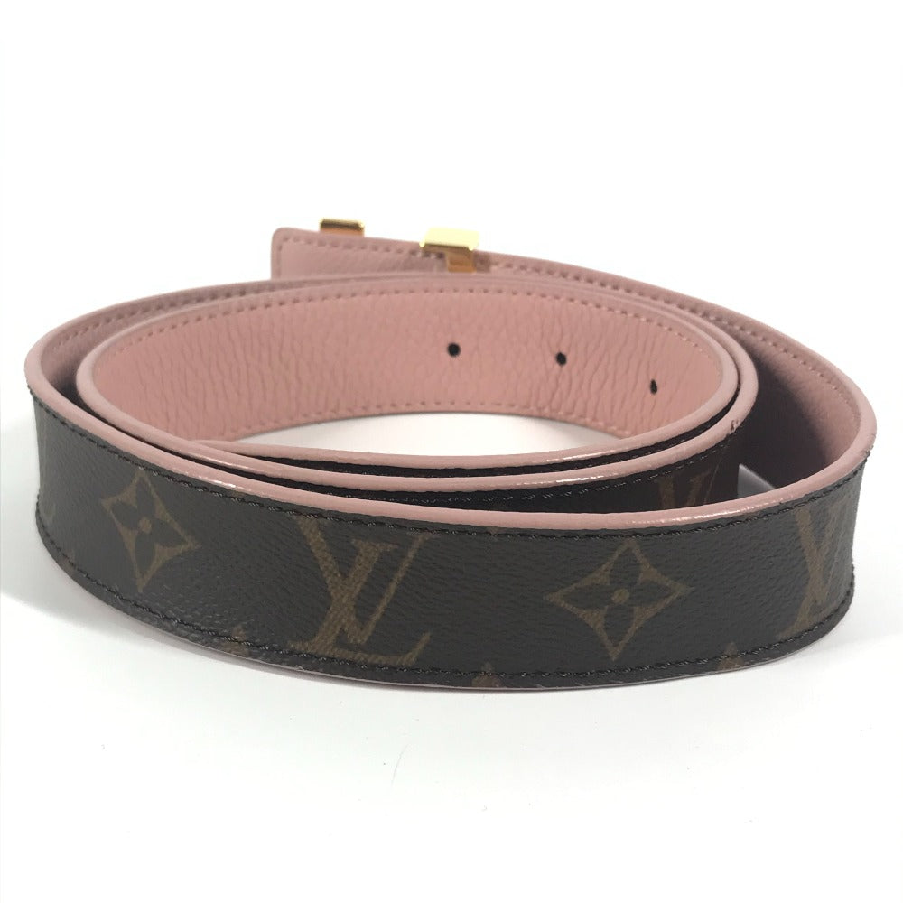 LOUIS VUITTON belt Monogram canvas Brown Monogram Santur LV Initial Monogram Women 85
