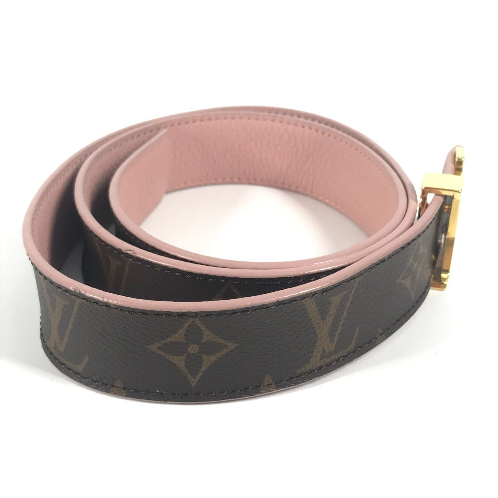 LOUIS VUITTON belt Monogram canvas Brown Monogram Santur LV Initial Monogram Women 85