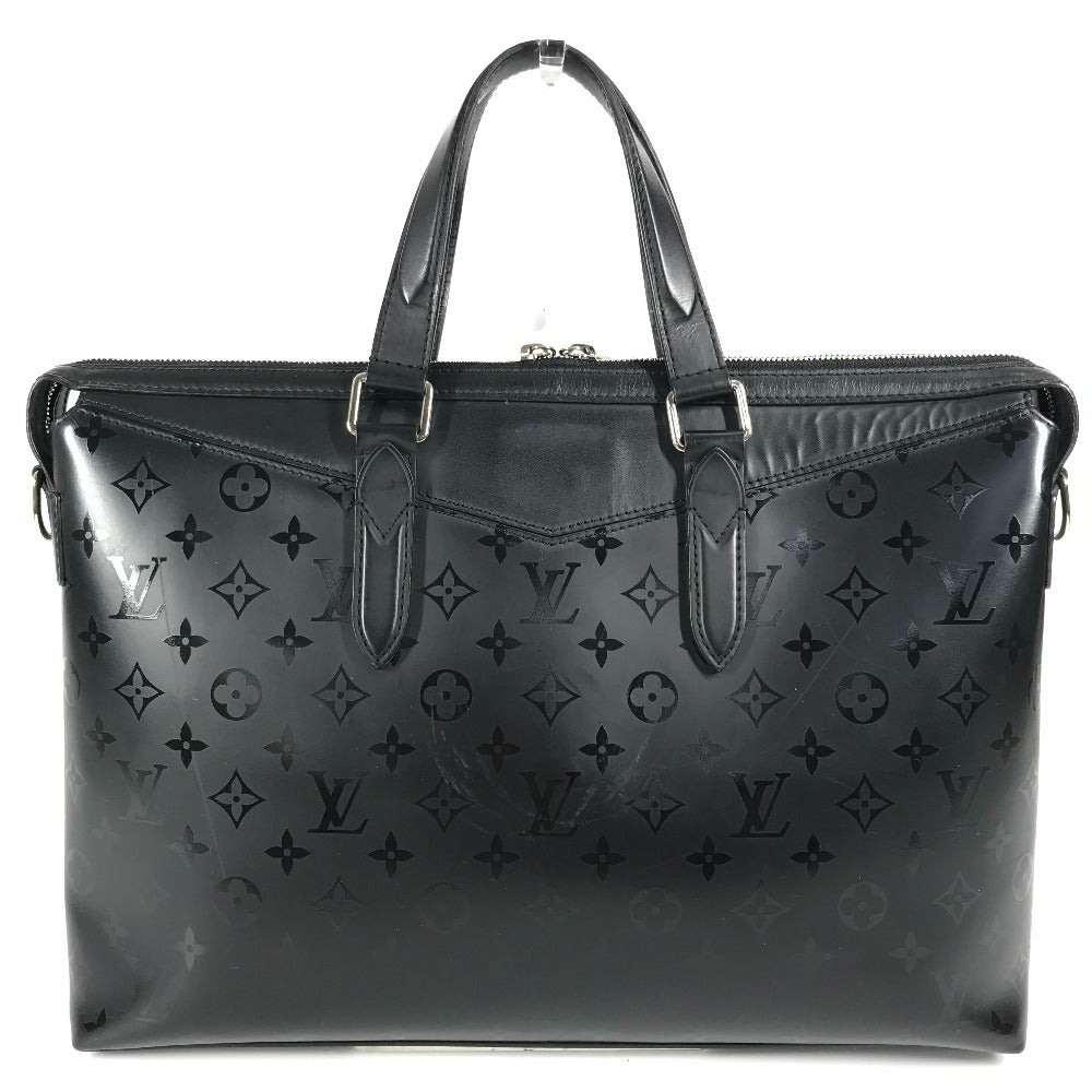 LOUIS VUITTON Business bag leather black Monogram Illusion Briefcase