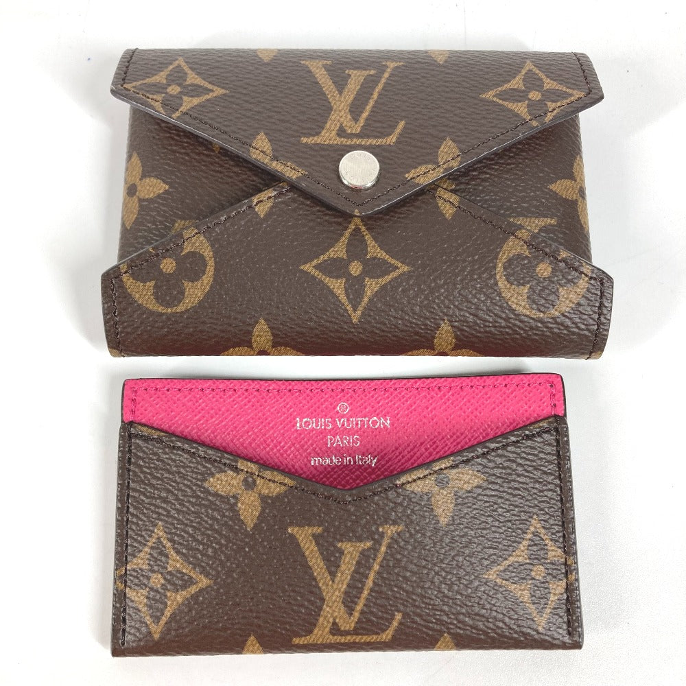 LOUIS VUITTON Card Case Monogram canvas pink Porto Cult Kirigami