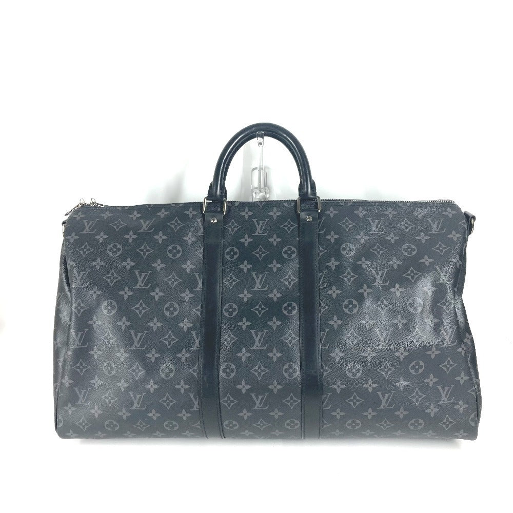 LOUIS VUITTON Boston Duffel bag Monogram Eclipse Canvas black Monogram Eclipse Keepall ・bandouliere55