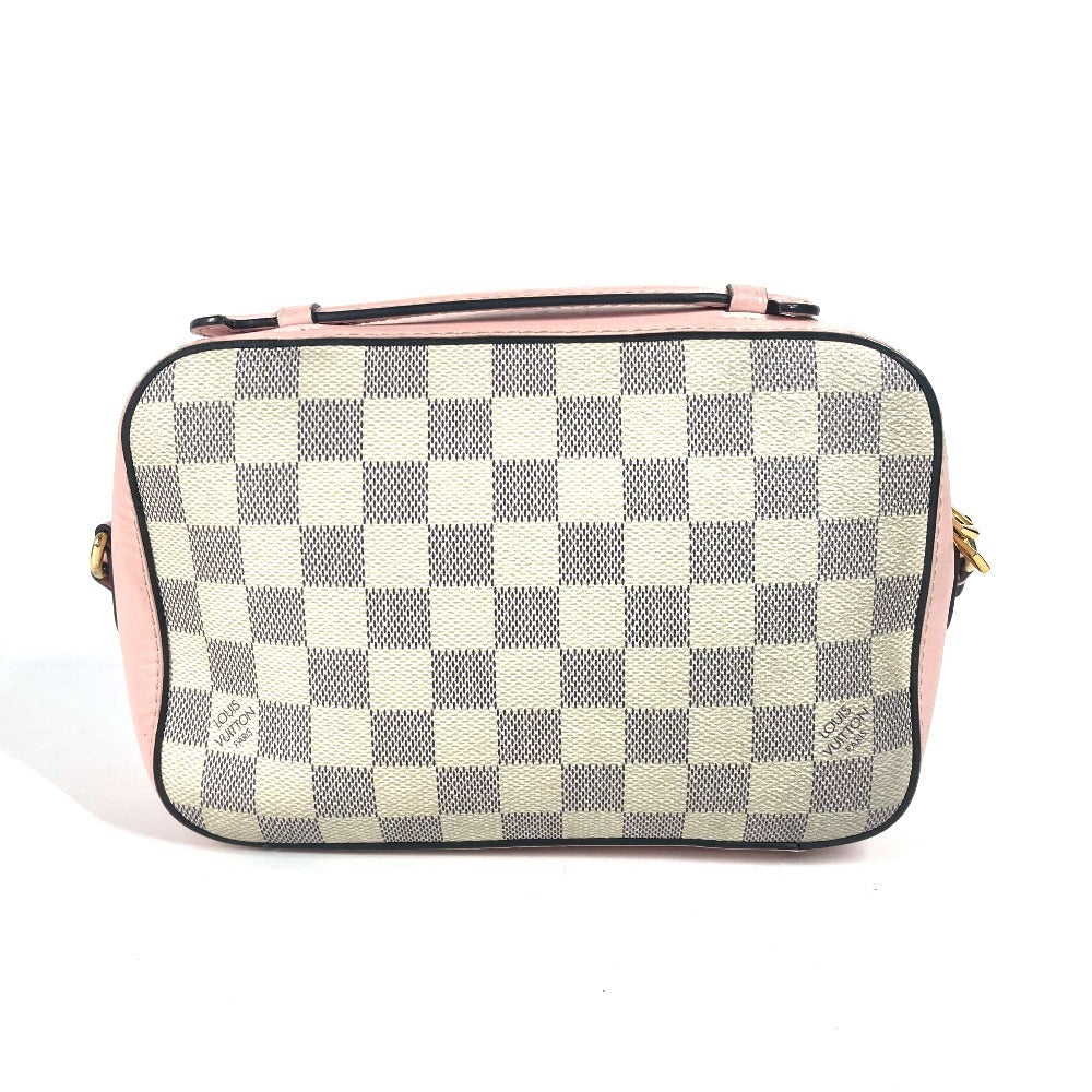 LOUIS VUITTON Shoulder Bag Damier Azur Canvas white Damier Azur Saintonge
