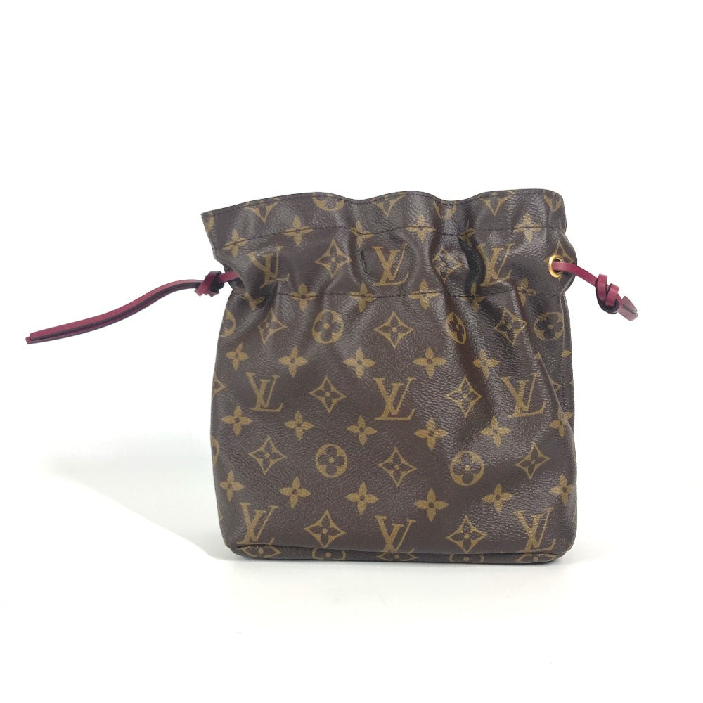LOUIS VUITTON Pouch Monogram canvas Brown Monogram Drawstring Bag Posh Noe