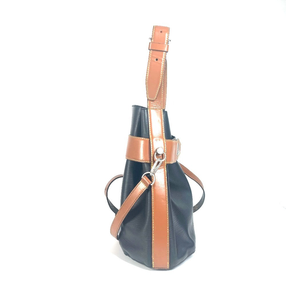 LOUIS VUITTON Shoulder Bag Epi Leather black Epi by color Twist Bucket