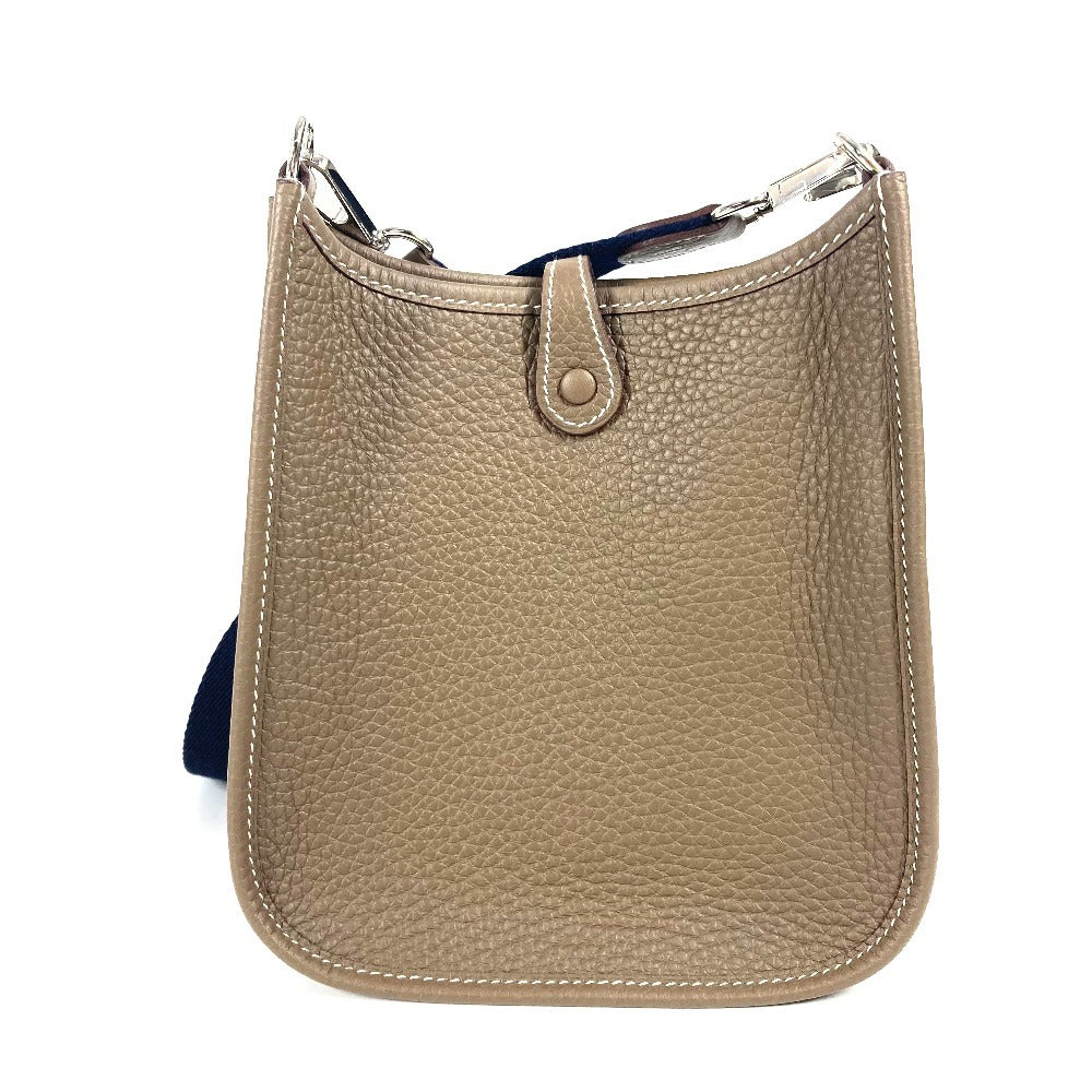 HERMES Shoulder Bag Taurillon Clemence Gray type Evelyn TPM Amazone Long