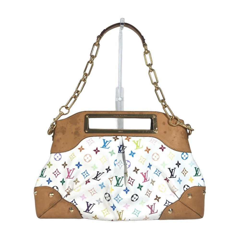 LOUIS VUITTON Shoulder Bag Monogram multicolor canvas white Monogram multicolor Judy GM