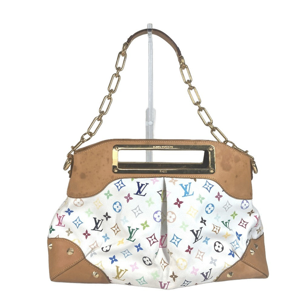 LOUIS VUITTON Shoulder Bag Monogram multicolor canvas white Monogram multicolor Judy GM