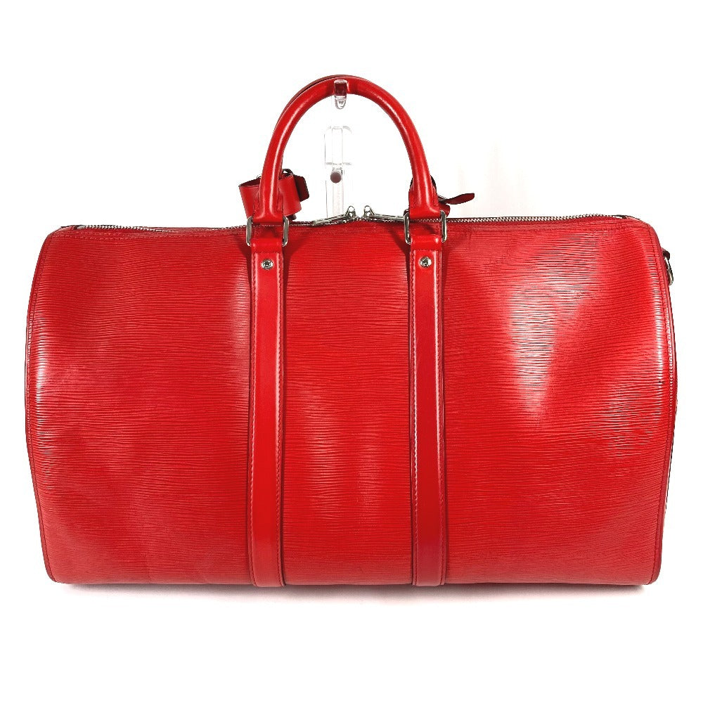 LOUIS VUITTON Boston Duffel bag Epi Leather Red Epi Supreme collaboration Keepall bandouliere45