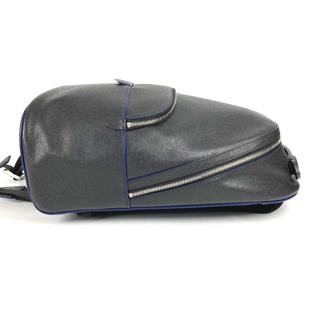 LOUIS VUITTON Backpack Taiga Leather black Taiga Anton