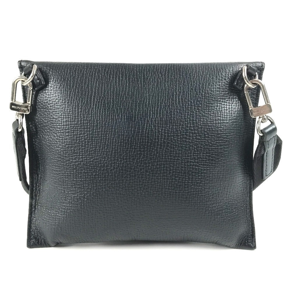 LOUIS VUITTON Shoulder Bag Monogram denim, Taurillon Clemence leather black LV Squared Collection Trio Pouch