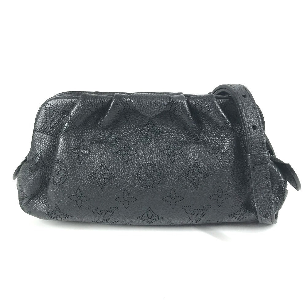 LOUIS VUITTON Shoulder Bag monogram mahina leather black Monogram Mahina Scalar mini