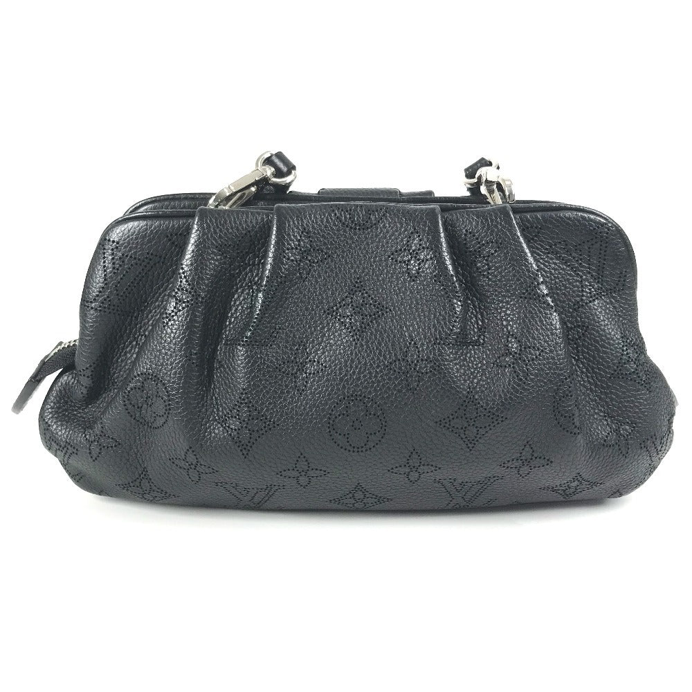LOUIS VUITTON Shoulder Bag monogram mahina leather black Monogram Mahina Scalar mini