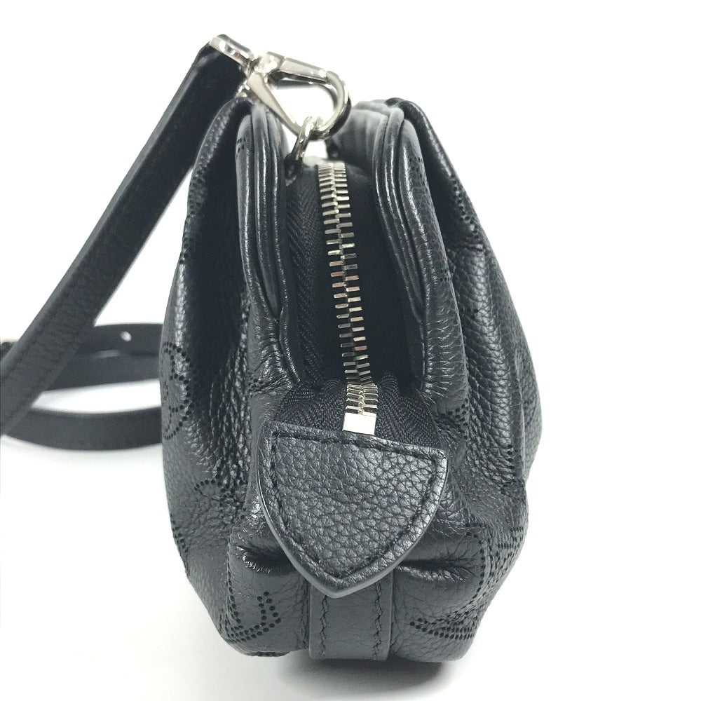 LOUIS VUITTON Shoulder Bag monogram mahina leather black Monogram Mahina Scalar mini