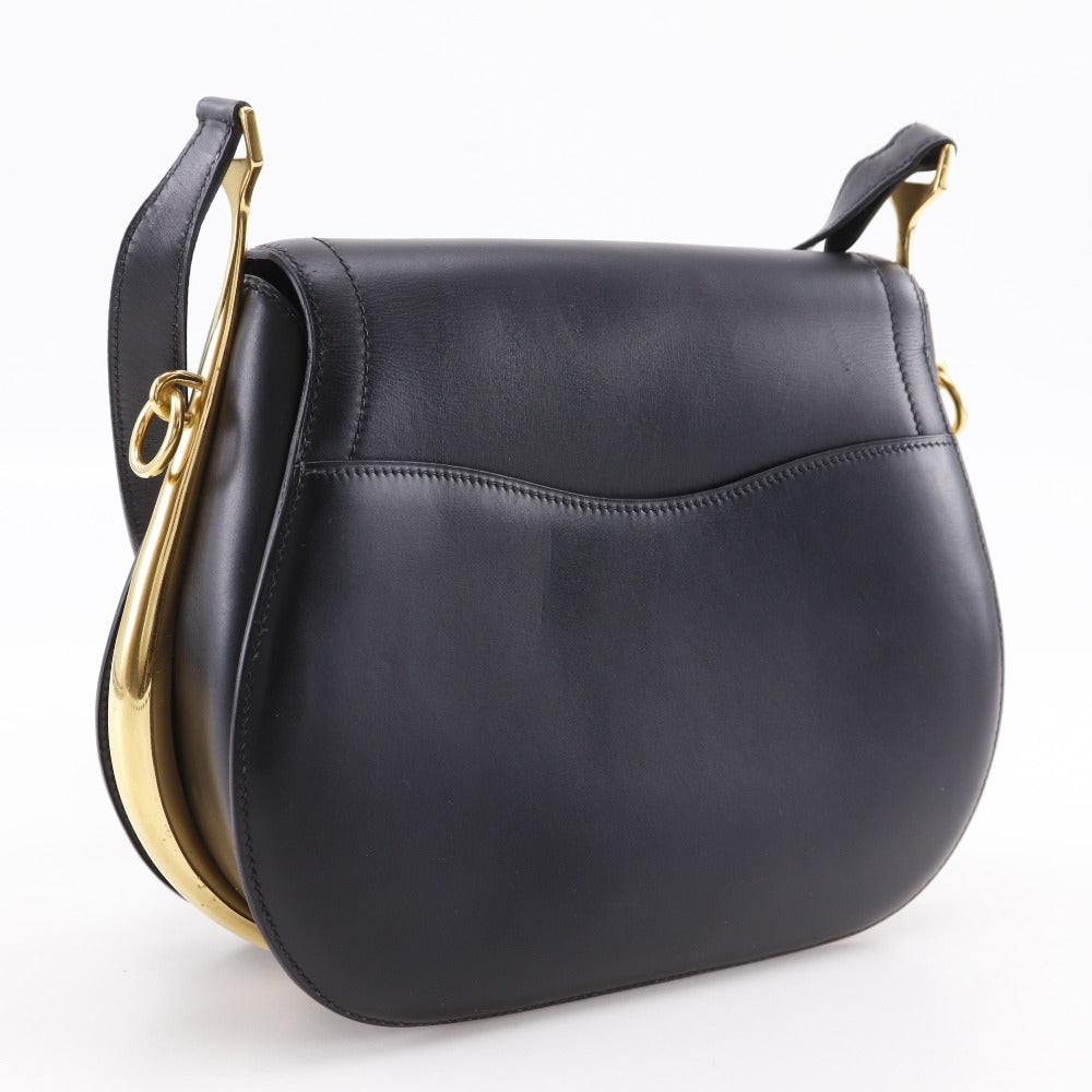 HERMES Handbag leather black Passkey