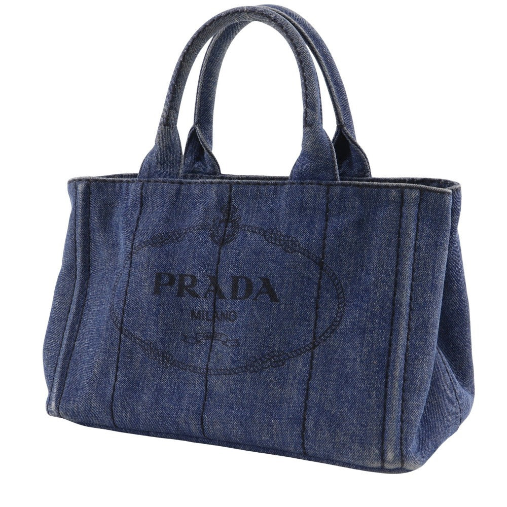 Prada Canapa Denim Handbag