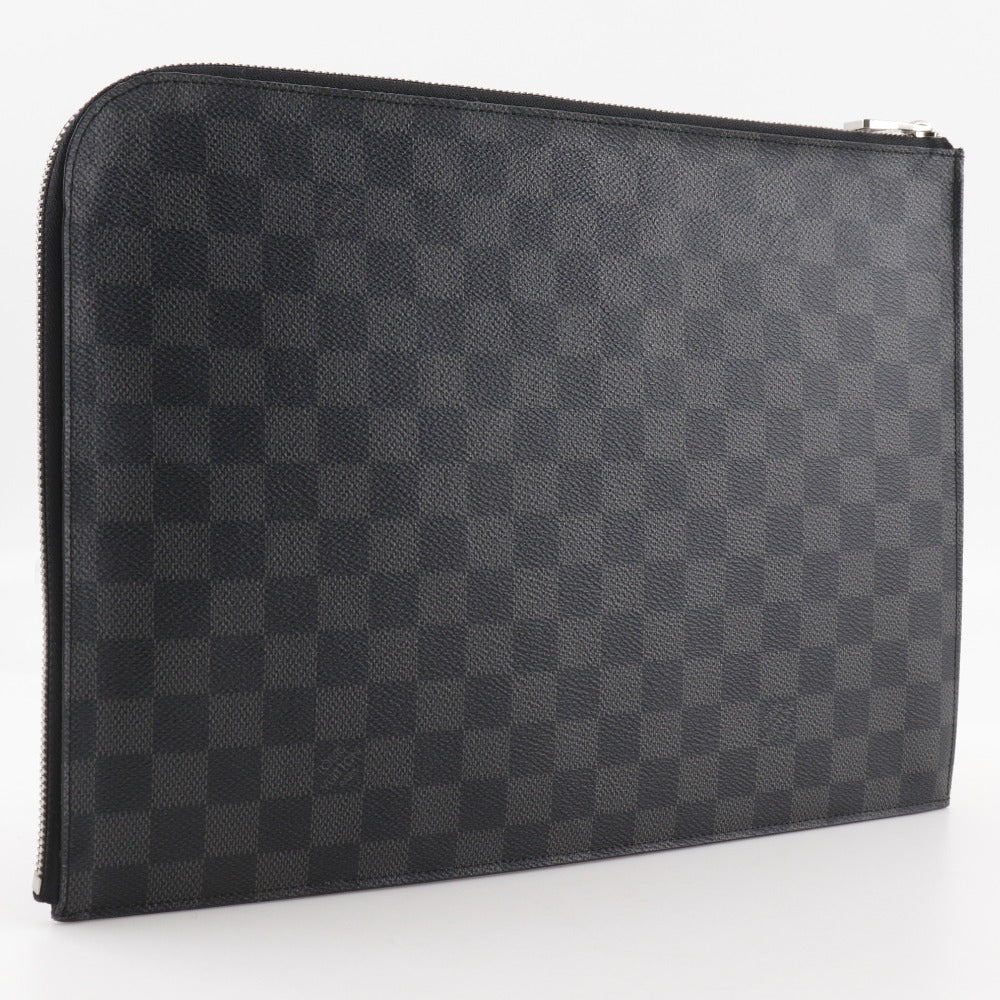 LOUIS VUITTON Clutch bag Damier Grafitto Canvas black Pochette Jules GM mens