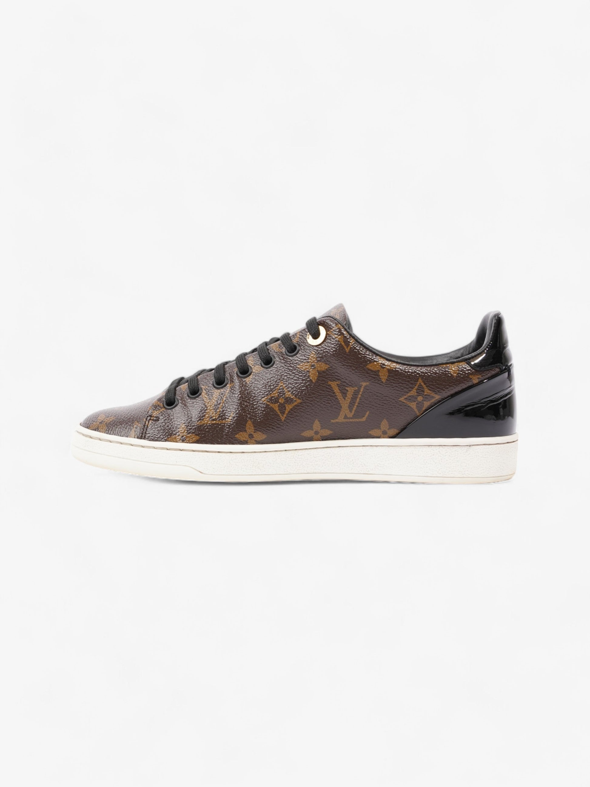 Louis Vuitton Front Row Monogram / Black Coated Canvas EU 38 UK 5