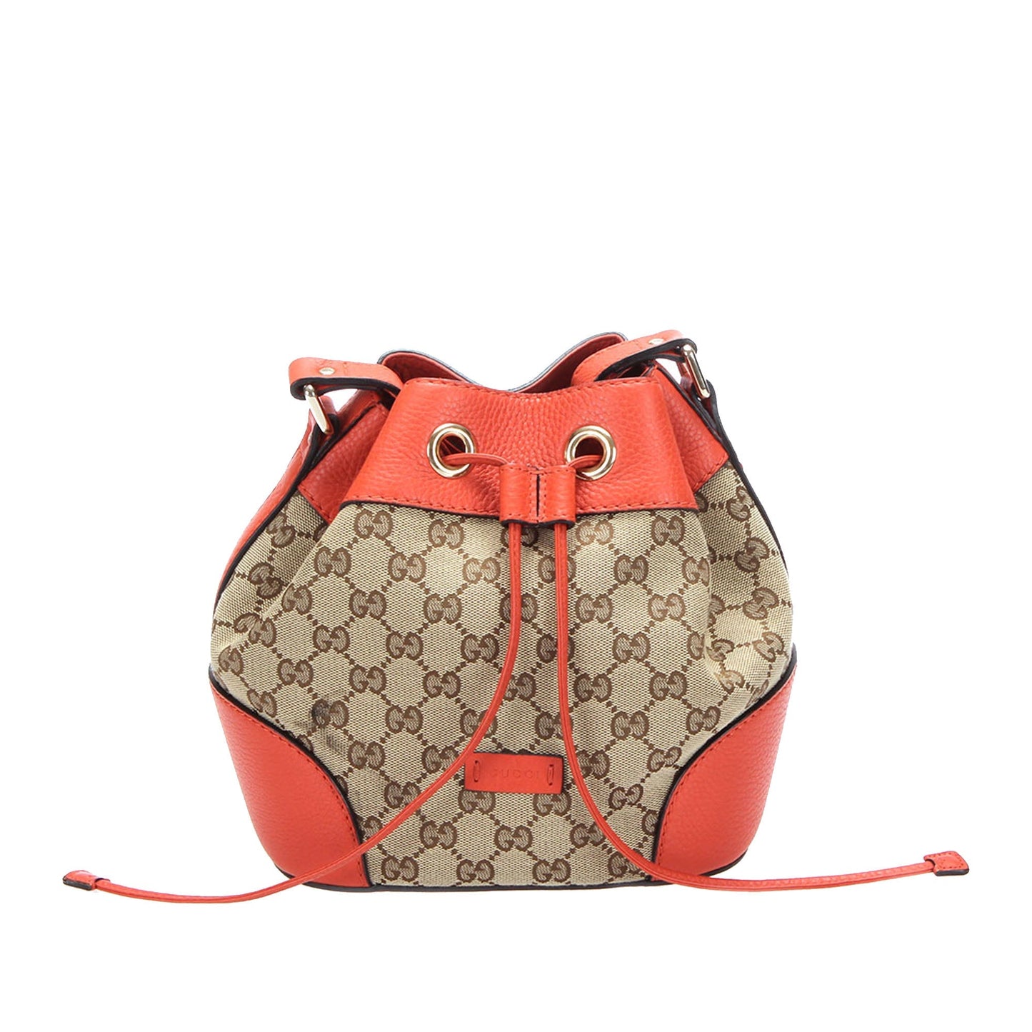 Gucci Leather Canvas Shoulder Bag