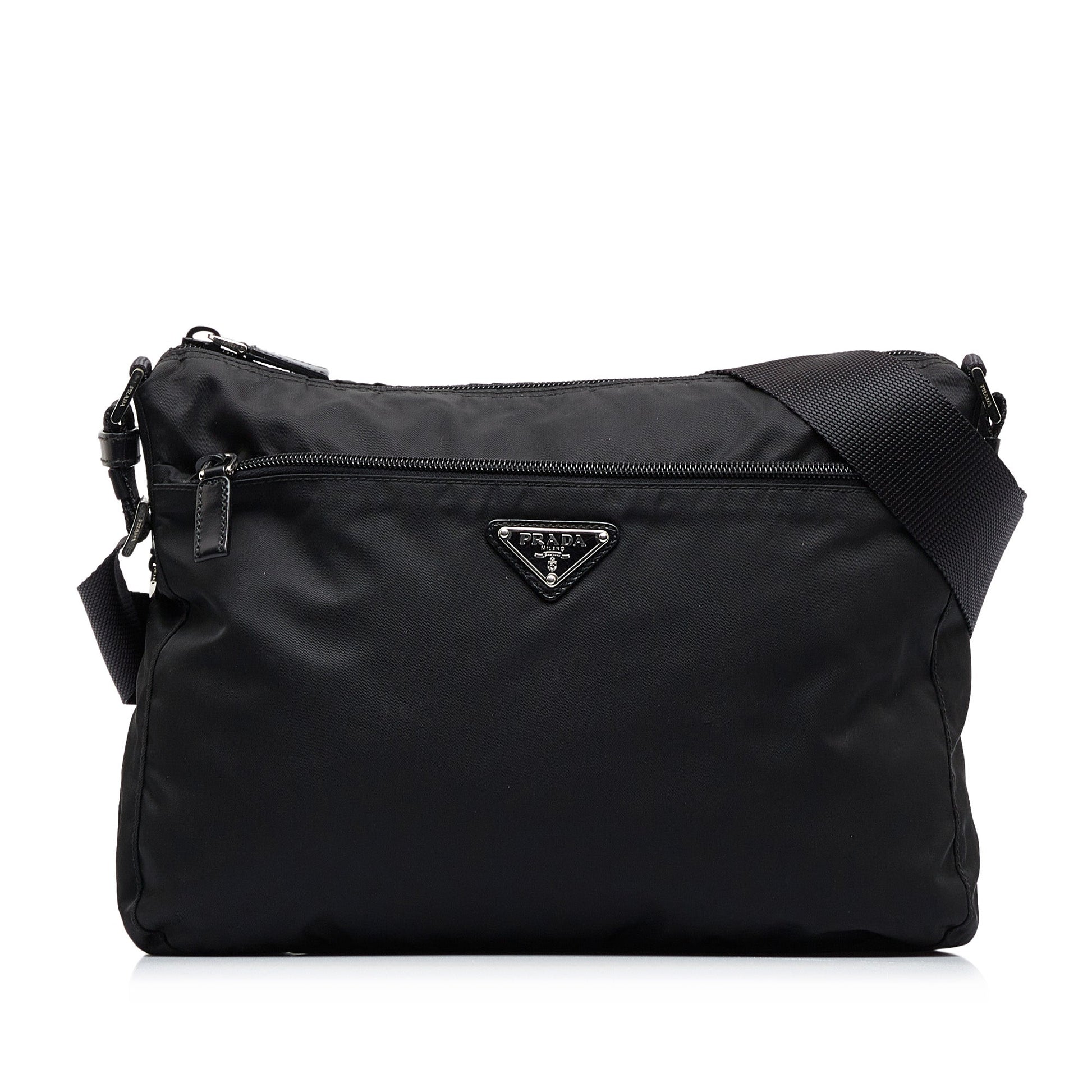 Prada Tessuto Black Nylon Canvas Luxury Handbag