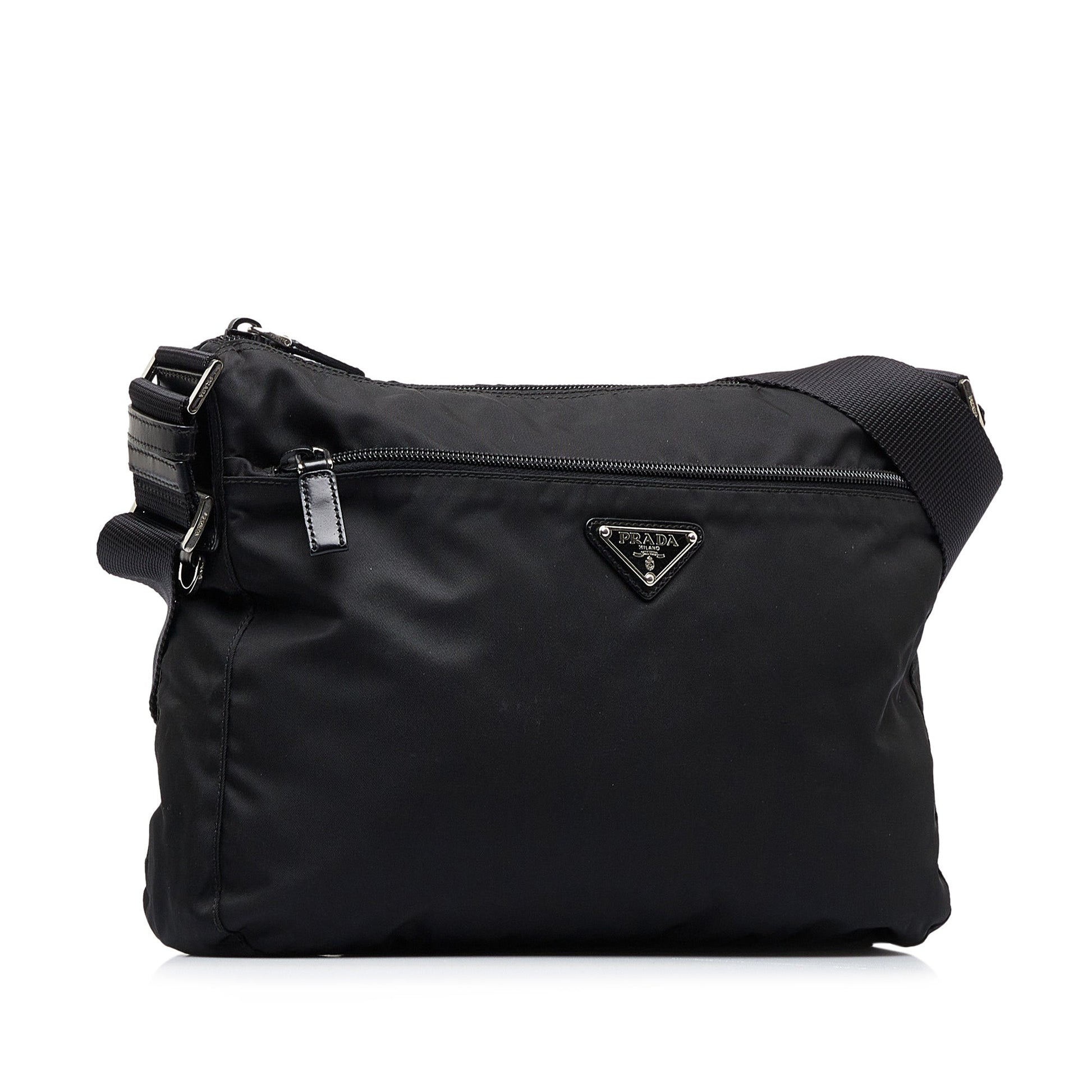 Prada Tessuto Black Nylon Canvas Luxury Handbag