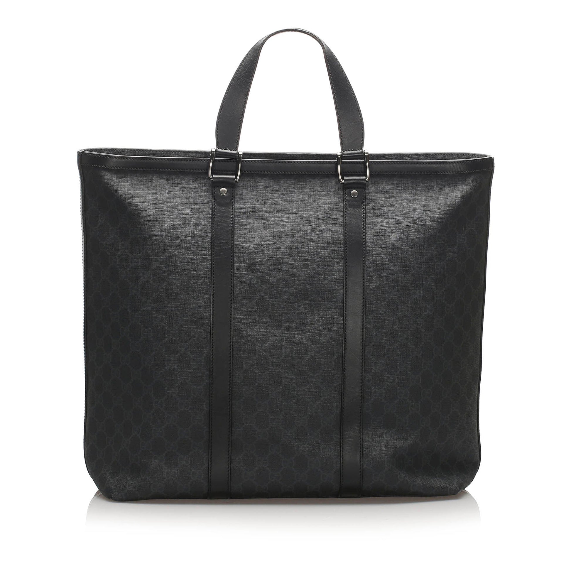Gucci Leather Canvas Tote