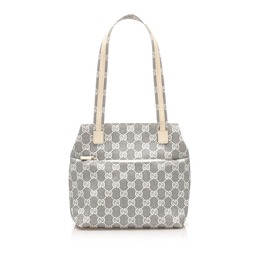 Gucci Leather Canvas Tote