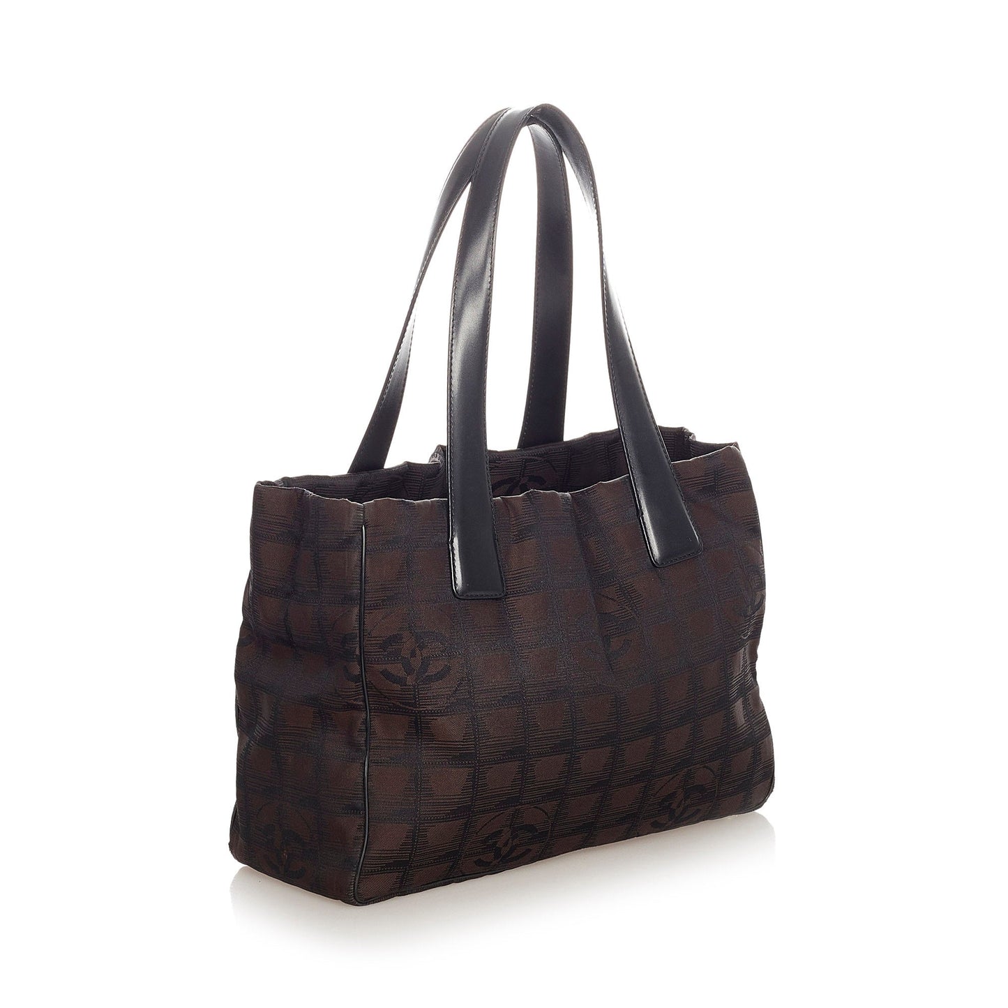 Chanel New Travel Line Canvas Tote Bag Black