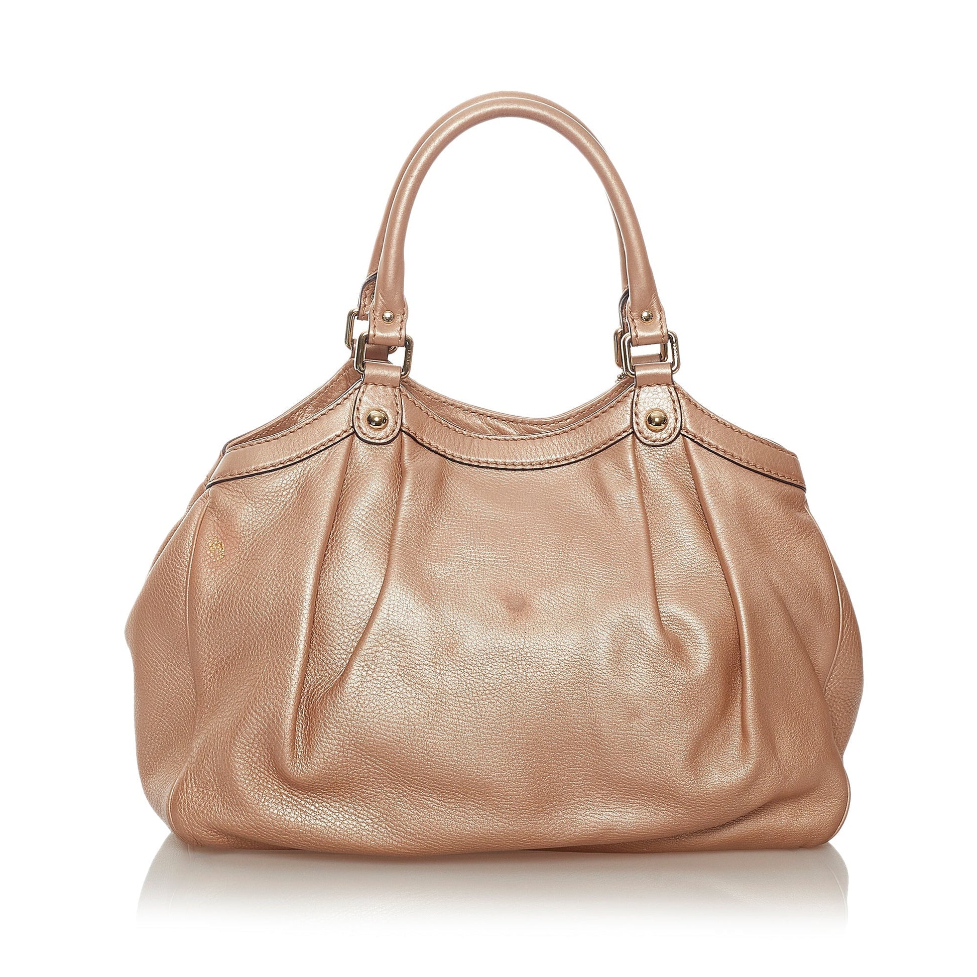 Gucci Sukey Brown Leather Tote