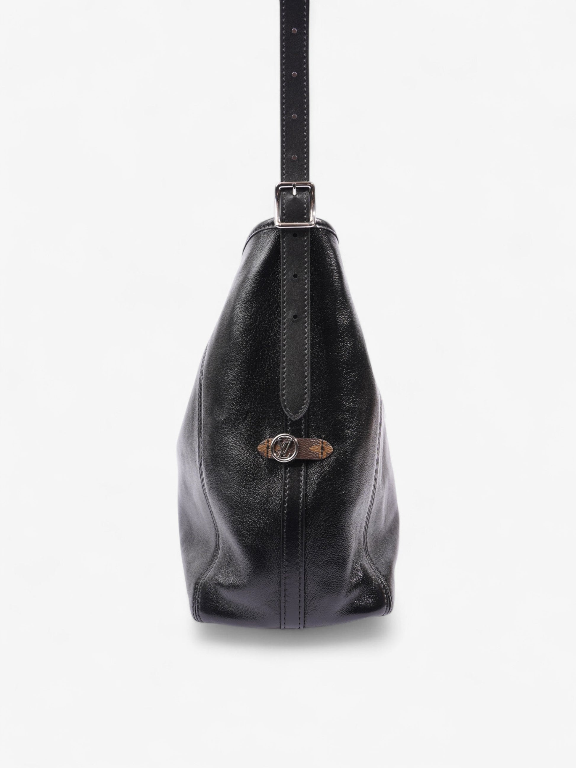 Louis Vuitton CarryAll Vibe Black / Monogram Leather MM