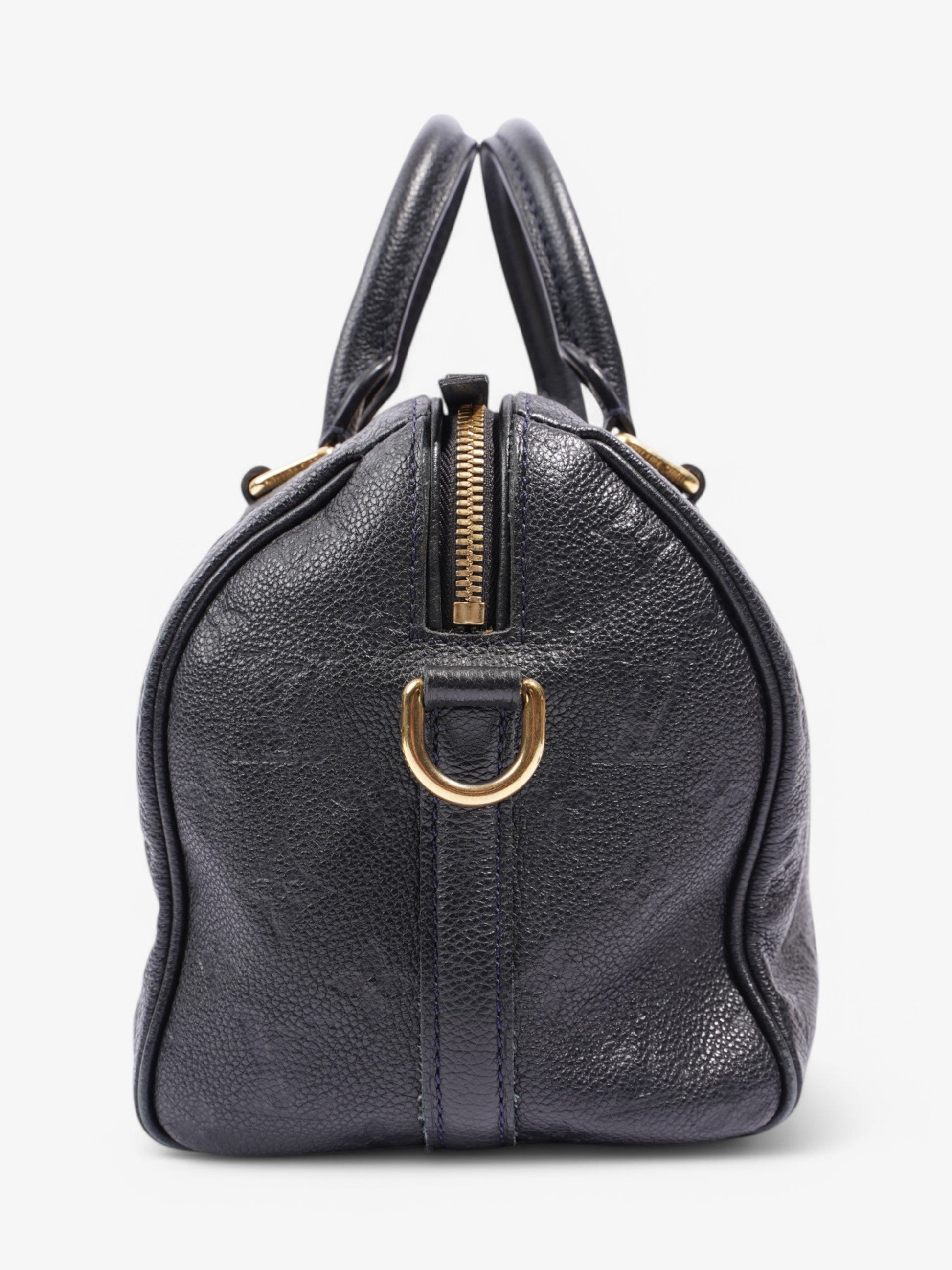 Louis Vuitton Speedy Bandouliere Black Empreinte Leather 25