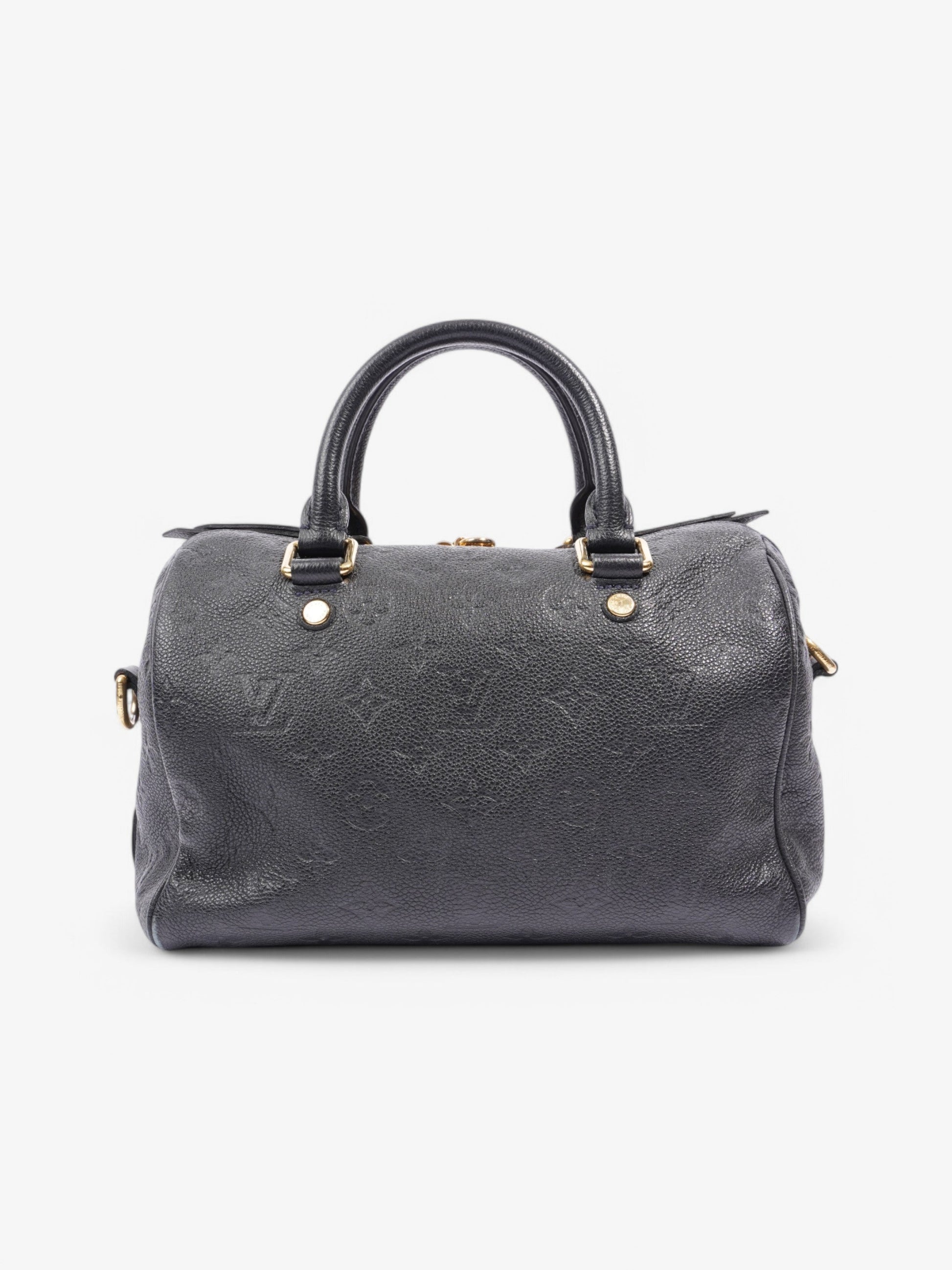 Louis Vuitton Speedy Bandouliere Black Empreinte Leather 25