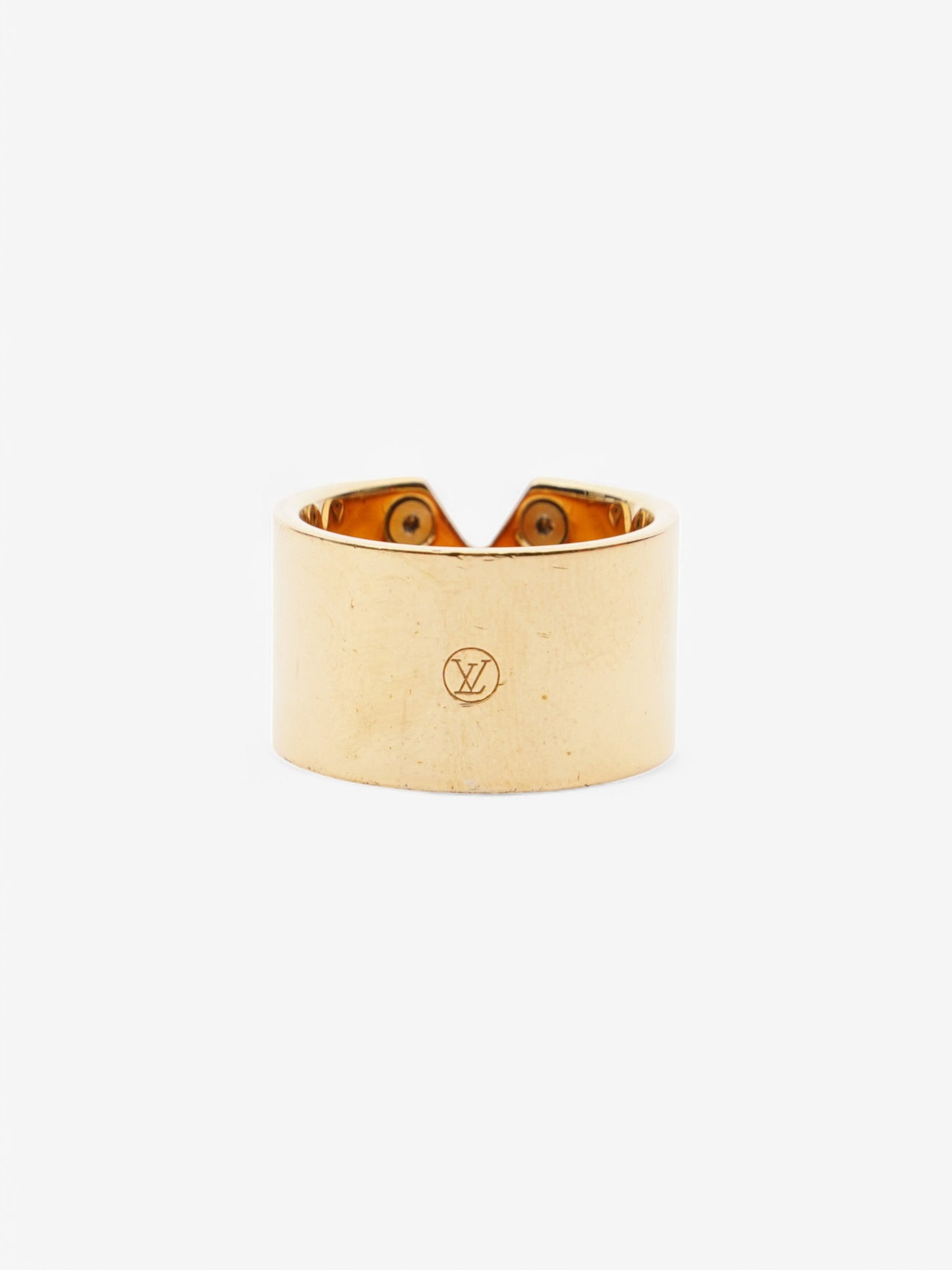 Louis Vuitton Essential V Ring Gold Base Metal L