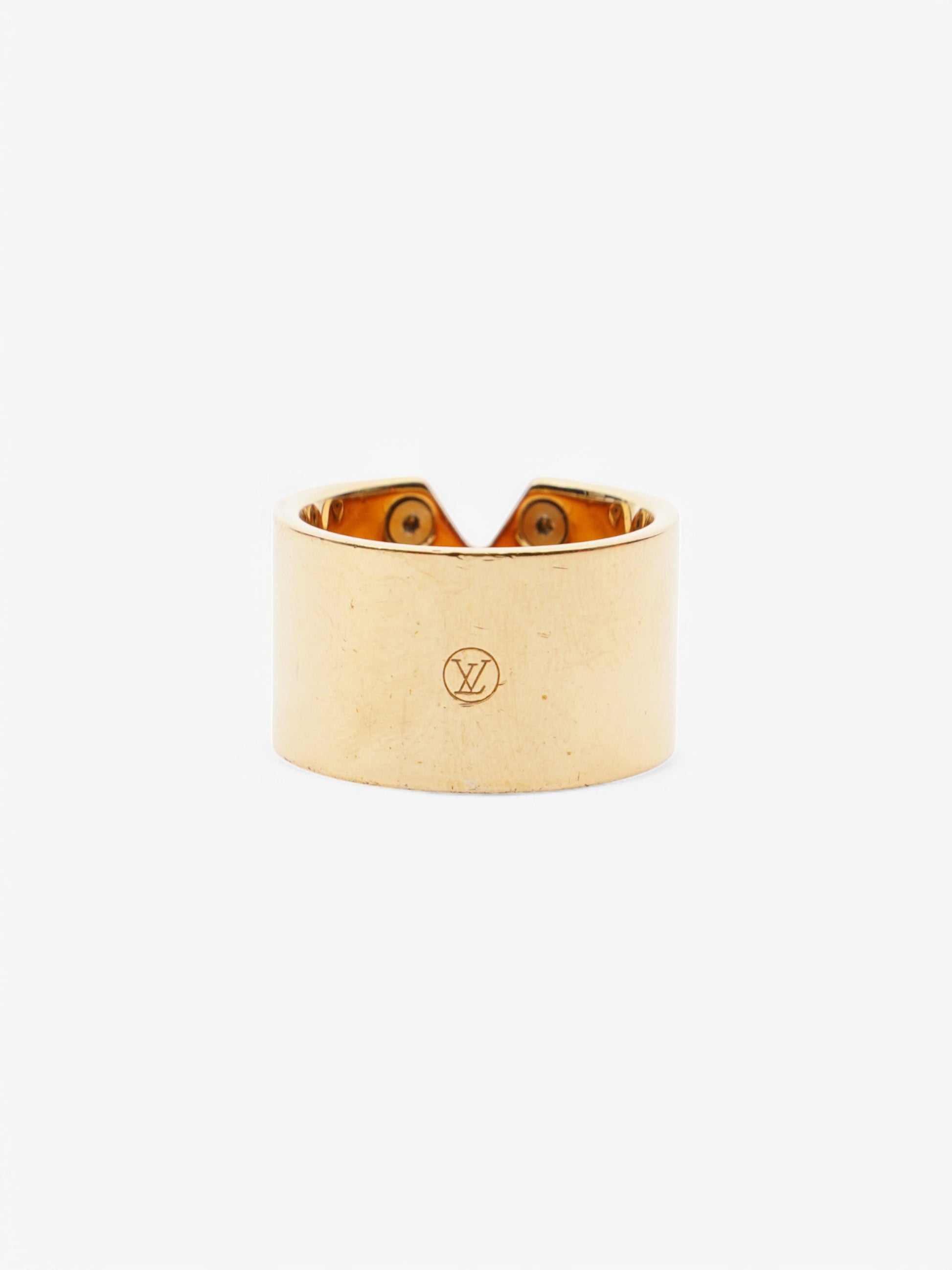 Louis Vuitton Essential V Ring Gold Base Metal L