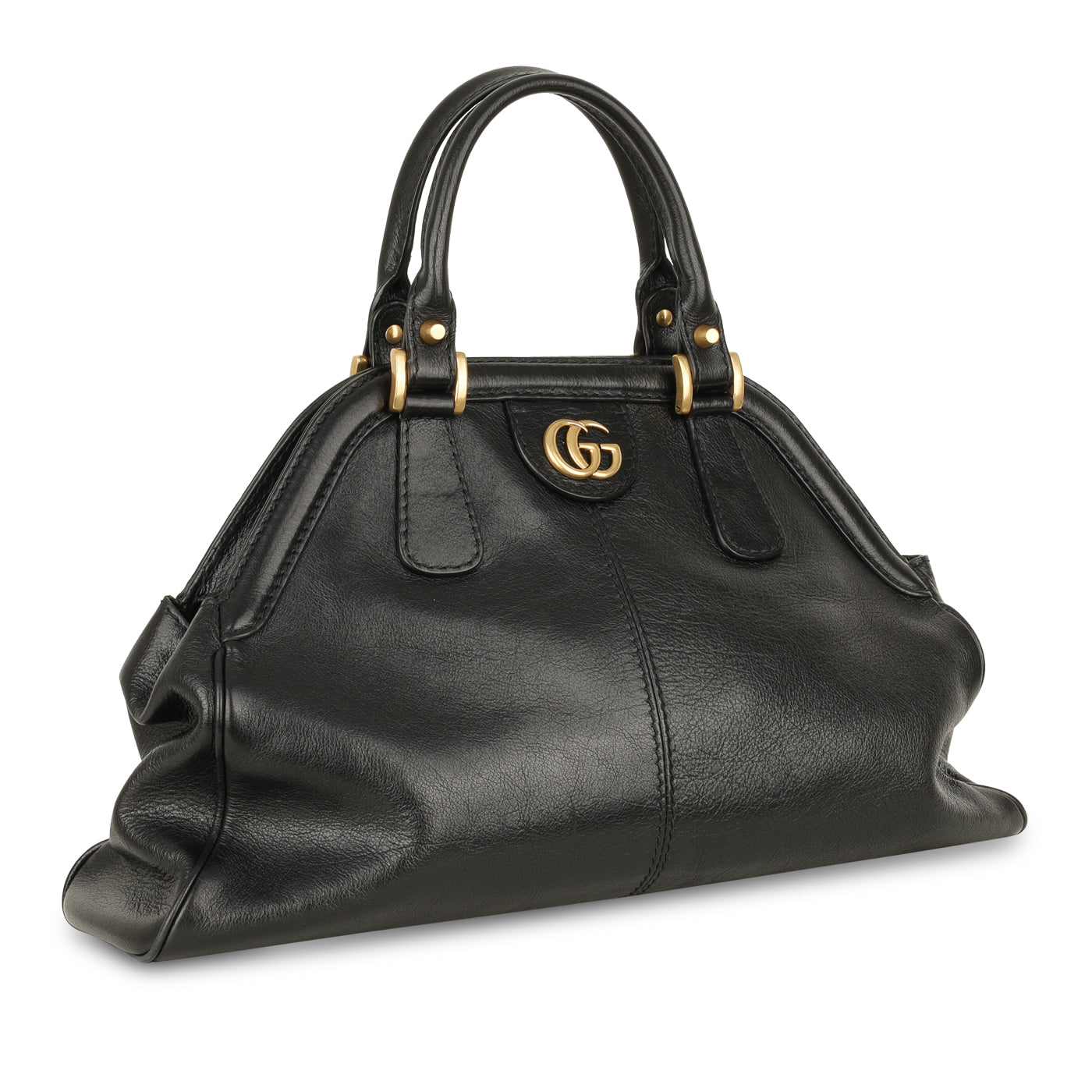 Gucci Leather Top Handle Tote